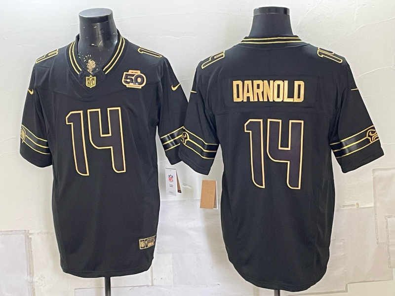 Men 2026 Seattle Seahawks #14 Darnold black Nike Limited NFL Jersey 0814004->seattle seahawks->NFL Jersey